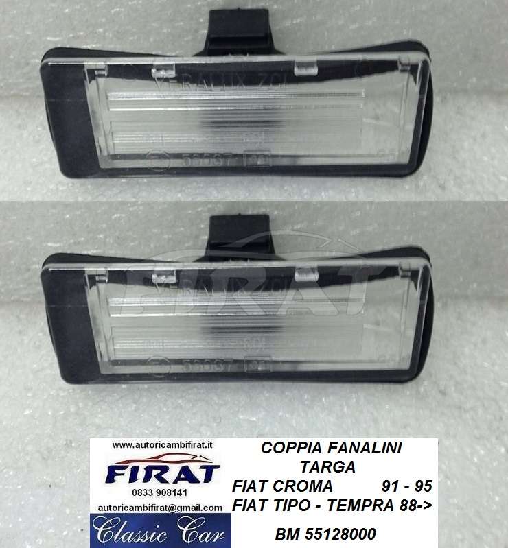 FANALINO TARGA FIAT TIPO - TEMPRA - CROMA 91-> 55128000
